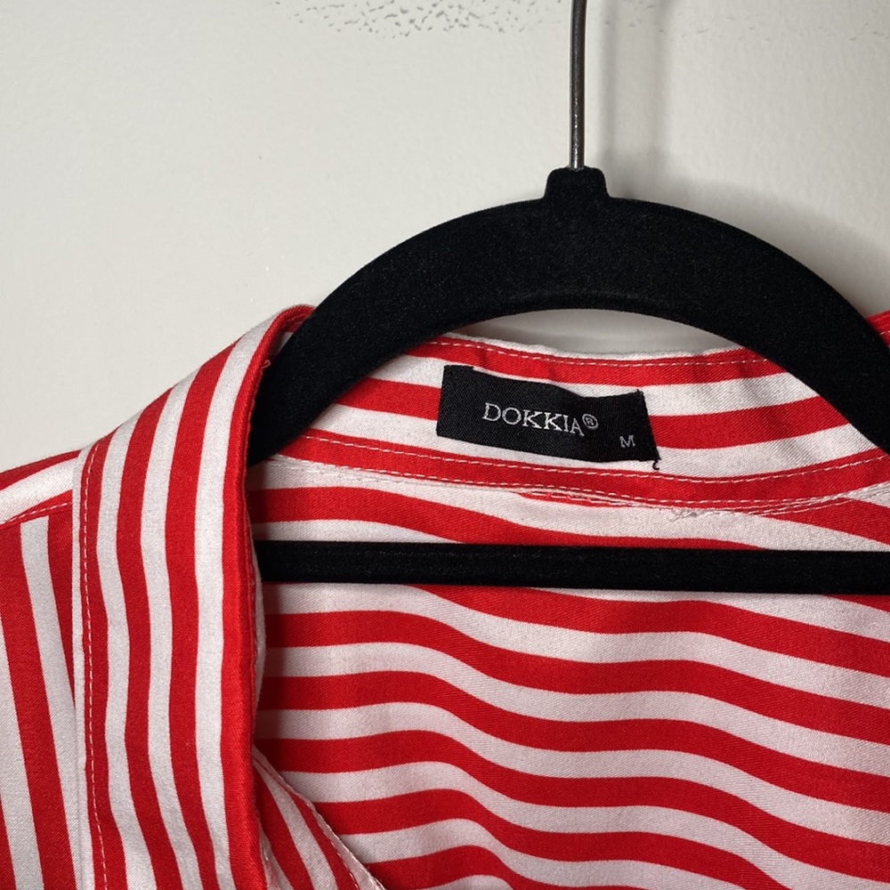Red stripe button down - Picture 5 of 6